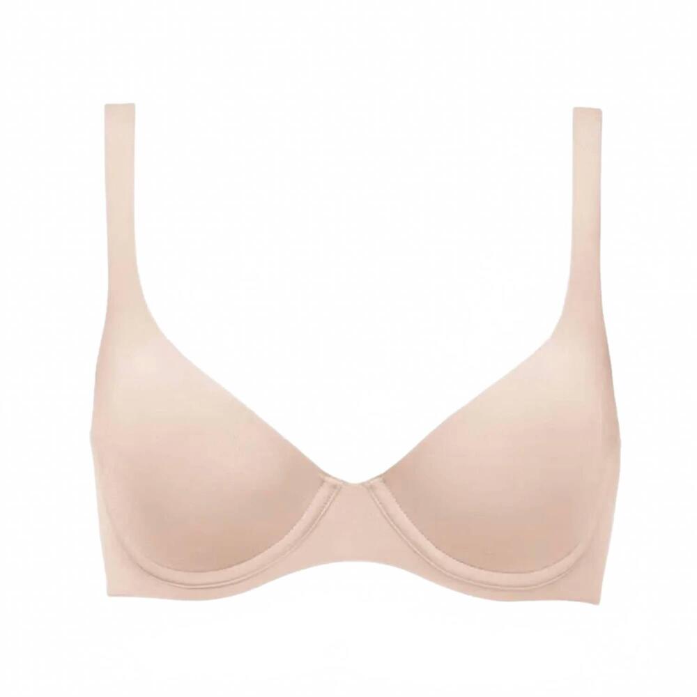 NEW CUUP women's scoop micro bra in sand colo